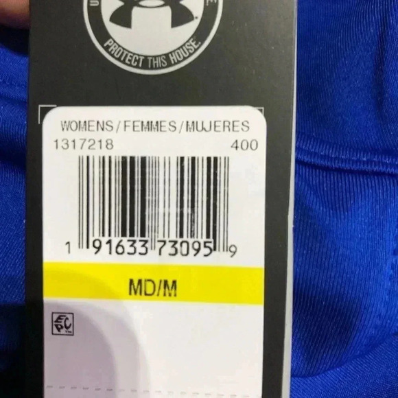 Under Armour Royal Blue Button-Up Tee - Picture 6 of 8